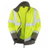 Leo Workwear Clovelly With Hartland Class 3 Hi-Vis Yellow Anorak Fleece Leo Workwear Clovelly With Hartland Class 3 Hi-Vis Yellow Anorak Fleece